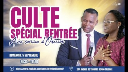 Culte Spécial de rentrée – Pasteur Sosthène MABOUADI