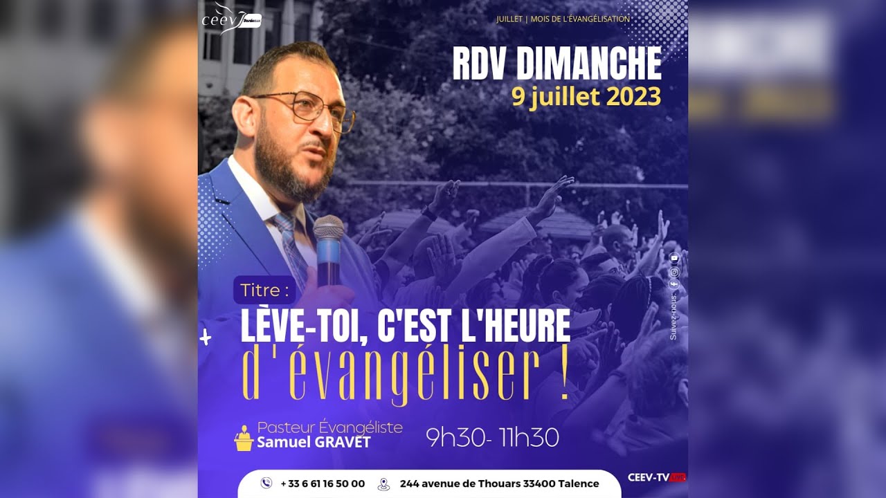 Lève-toi, c’est l’heure d’évangéliser ! – Pasteur Evangéliste Samuel ...