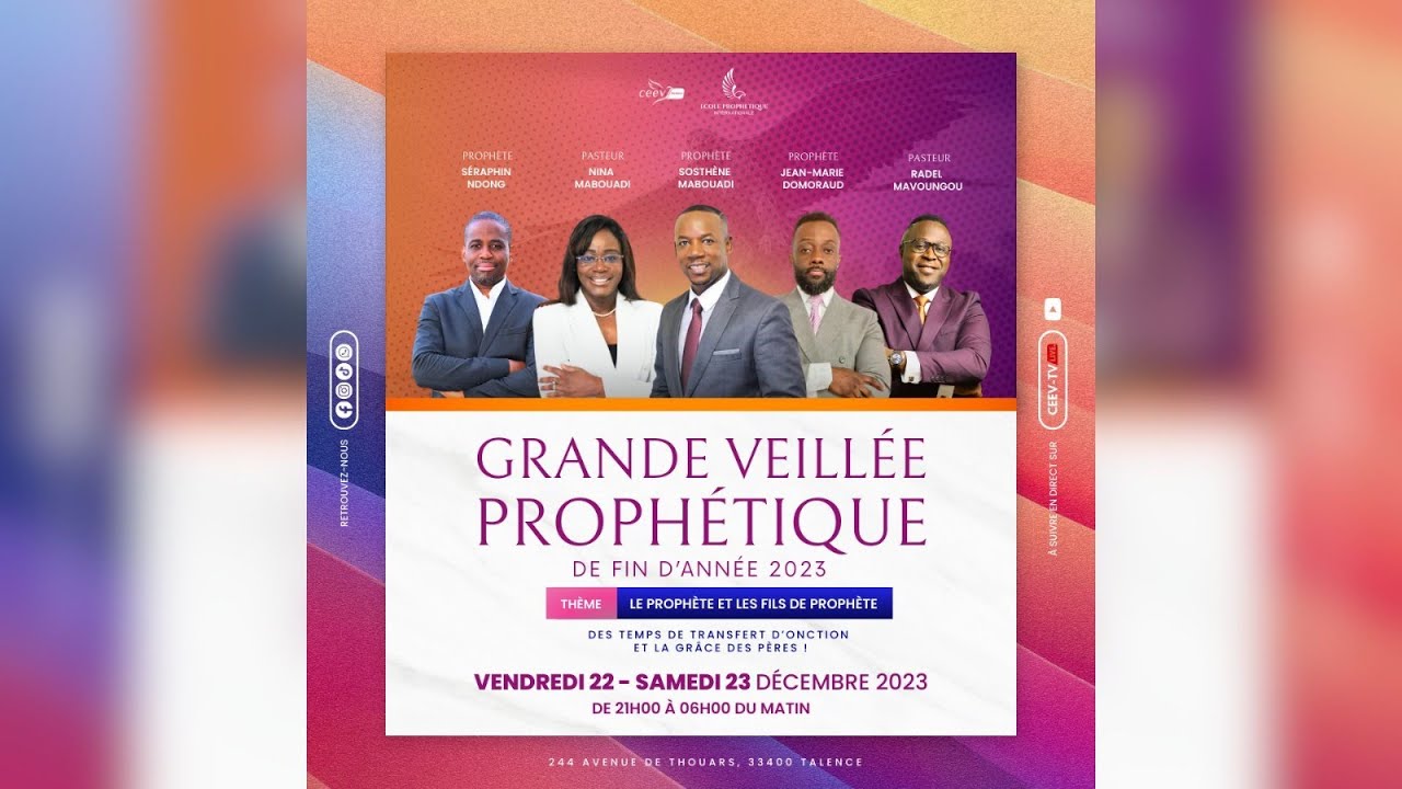Grande Veillée Prophétique | monegliseceev.net – [CEEV.TV | Eglise ...